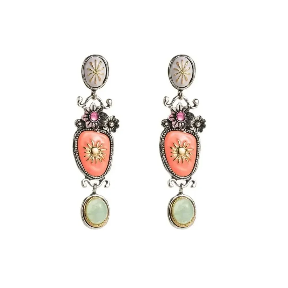 Boho Floral Drop Earrings N2166
